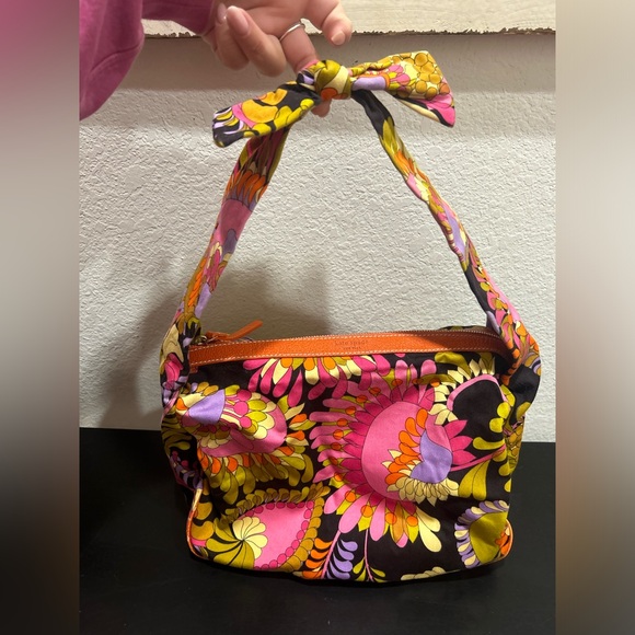 Kate spade New York Fun Colorful Funky Floral purse Satchel hand bag 70’s